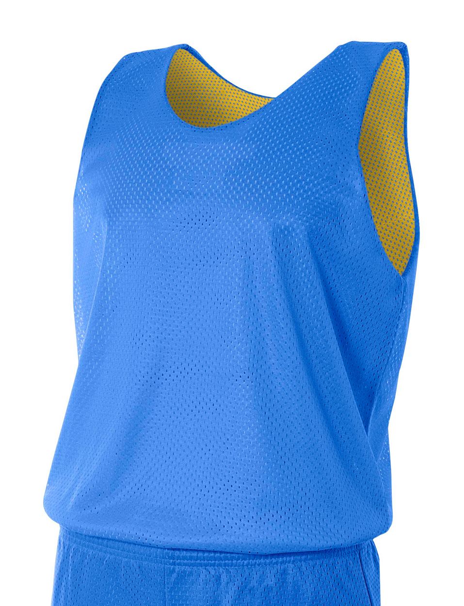 Custom Numbered Reversible Pinnies-ROYAL/GOLD