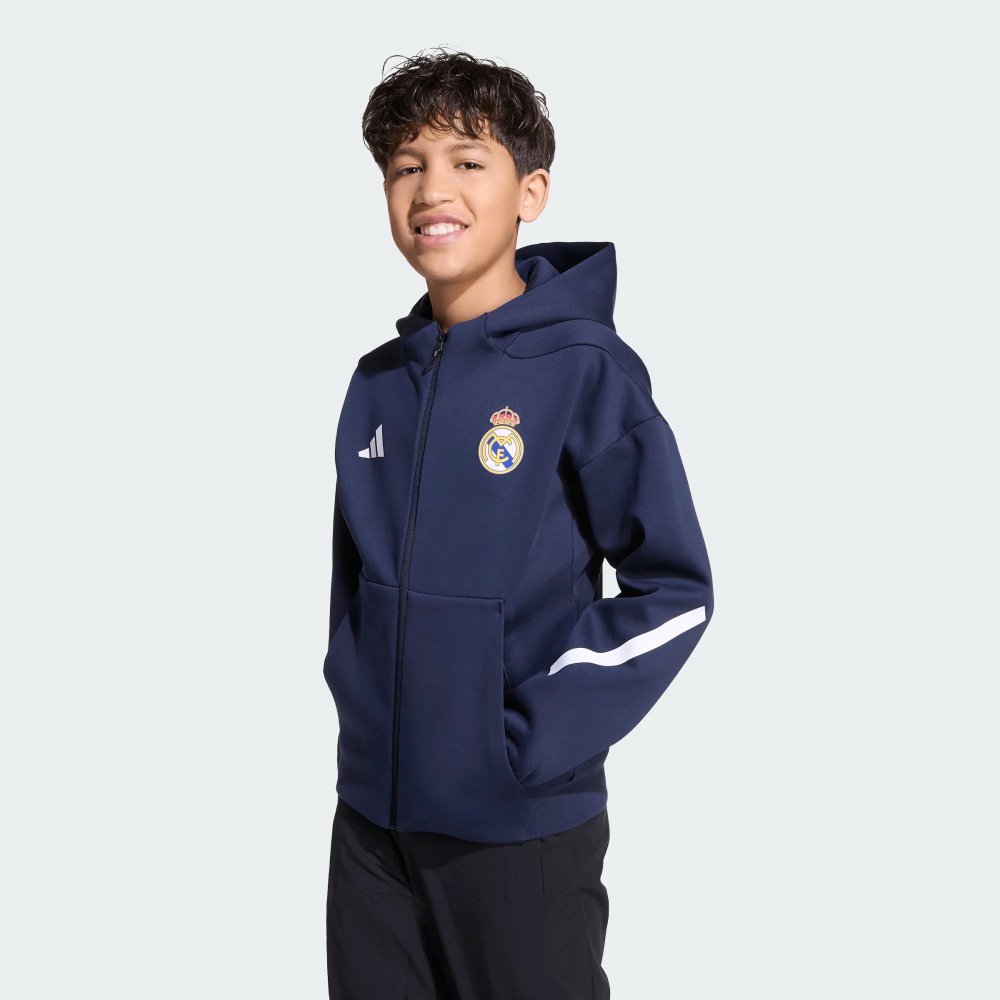 Real Madrid adidas 2025 Anthem Full-Zip Jacket-YOUTH