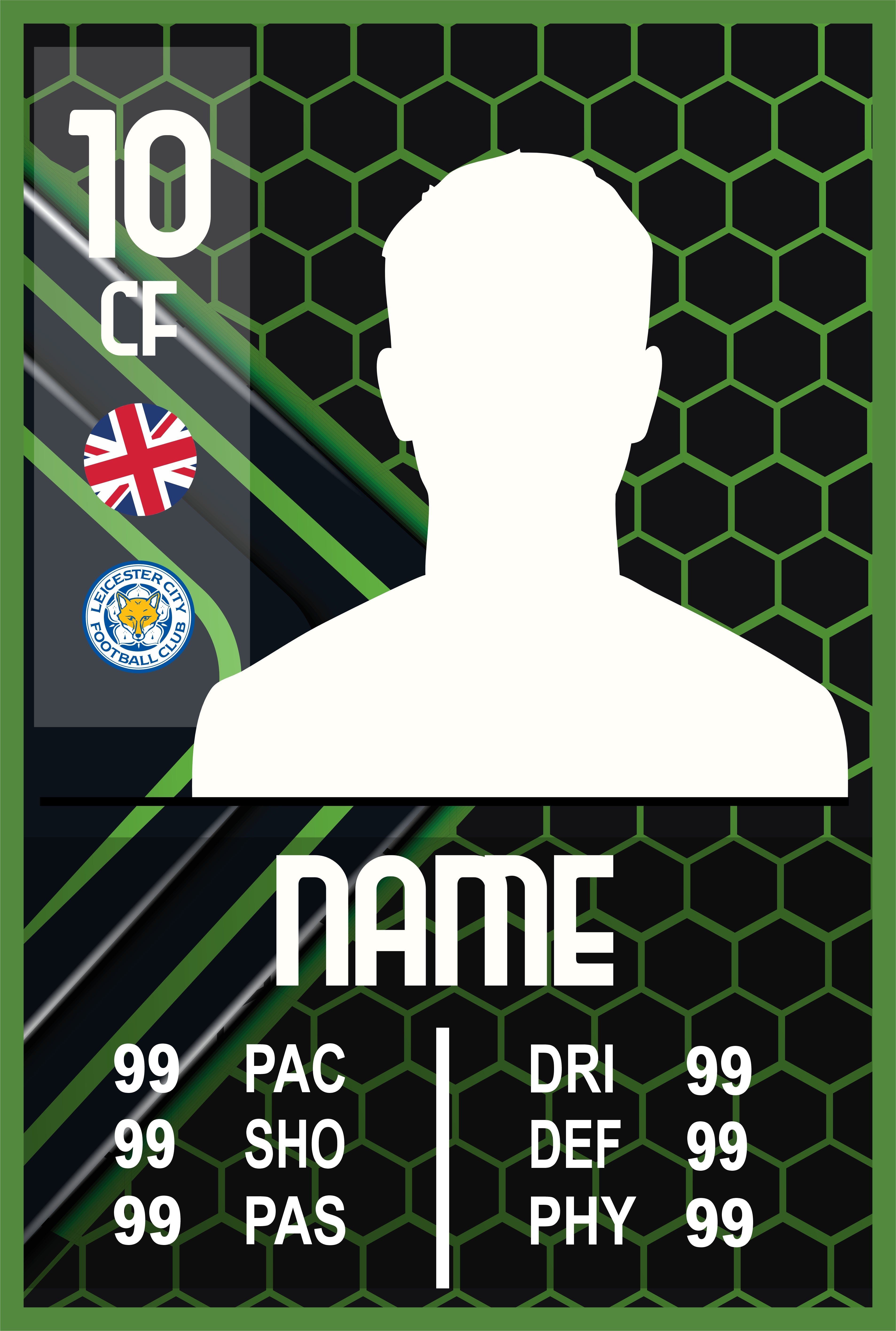 Custom Metal Player Card 12"x18"