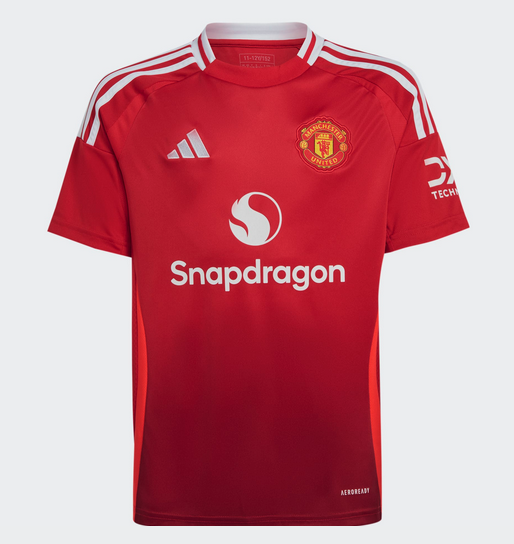 Manchester United 24/25 Home Jersey w/Beckham #7-Youth