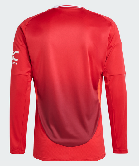 Manchester United 2024 Home Jersey LS Adult