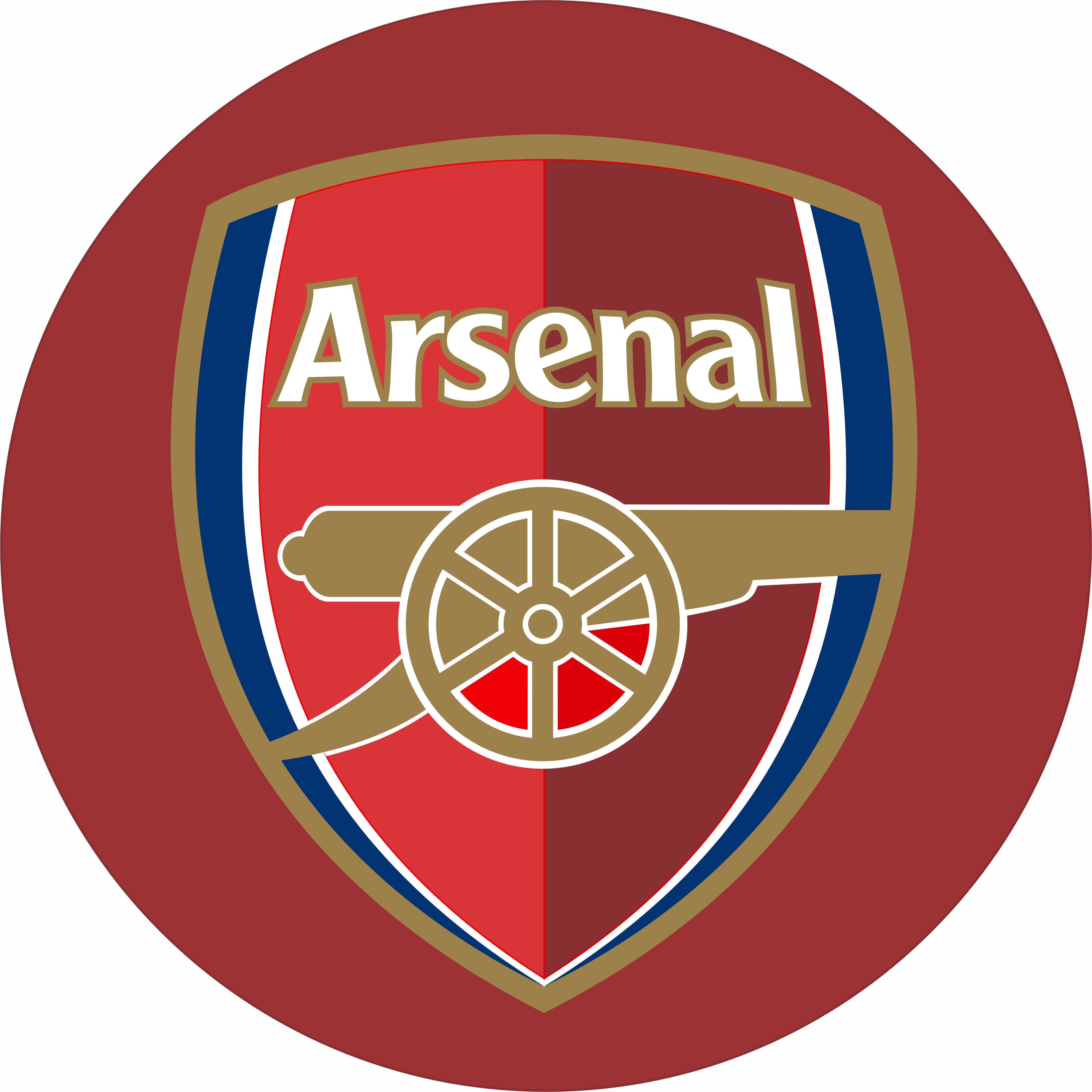 Metal Soccer Team Logo Prints (12" Round)