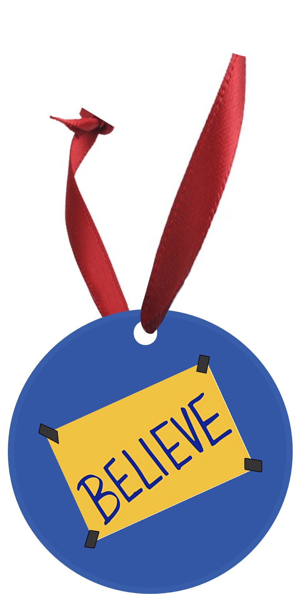 Believe Christmas Ornament