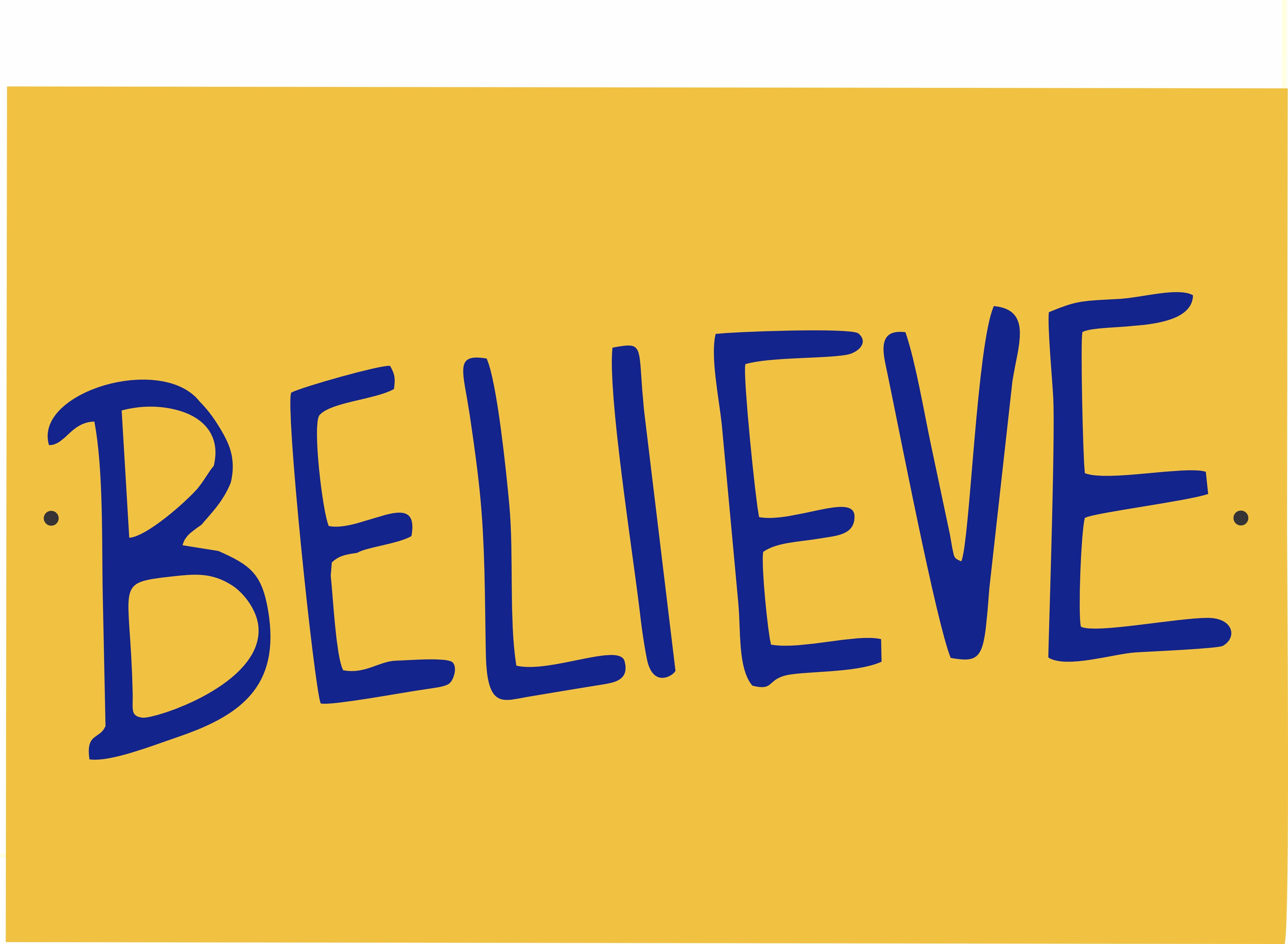 Believe Metal Sign 12x18