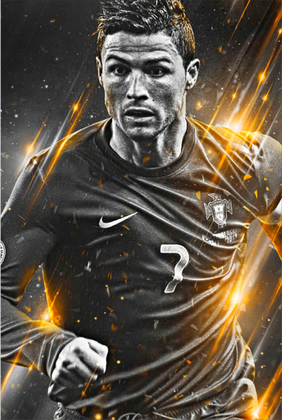 Metal Soccer Posters 12x18