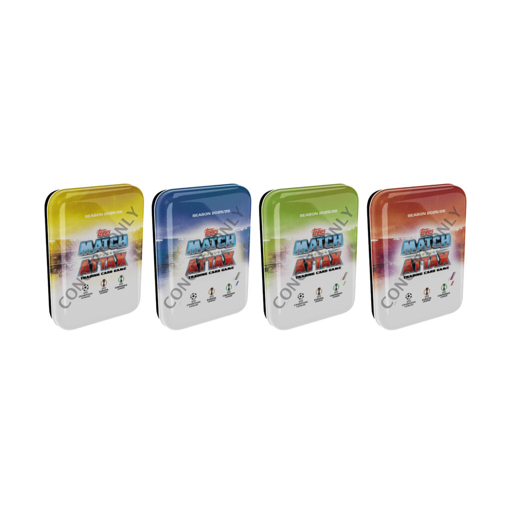 COMING SOON!! Match Attax EUEFA Champions League Soccer Cards Mini Tin 2025/26
