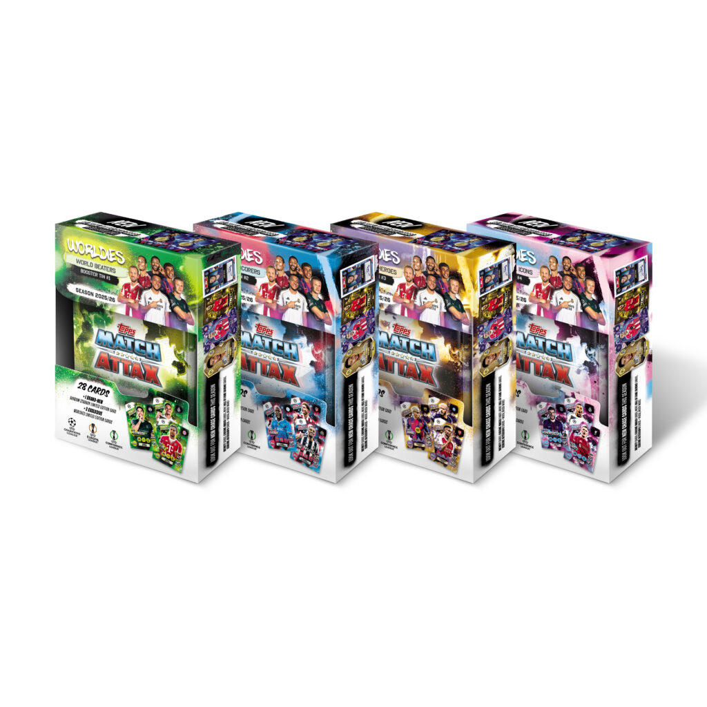 Match Attax EUEFA Champions League Soccer Cards Mini Tin 2025/26