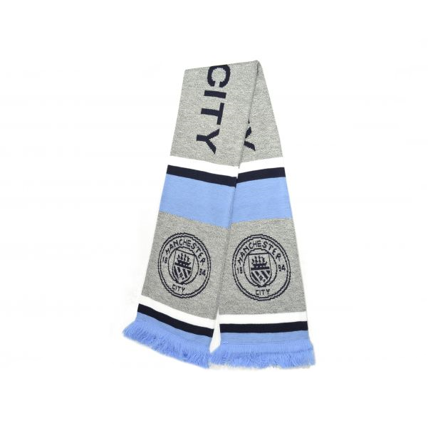 Manchester City FC Grey Marl Scarf
