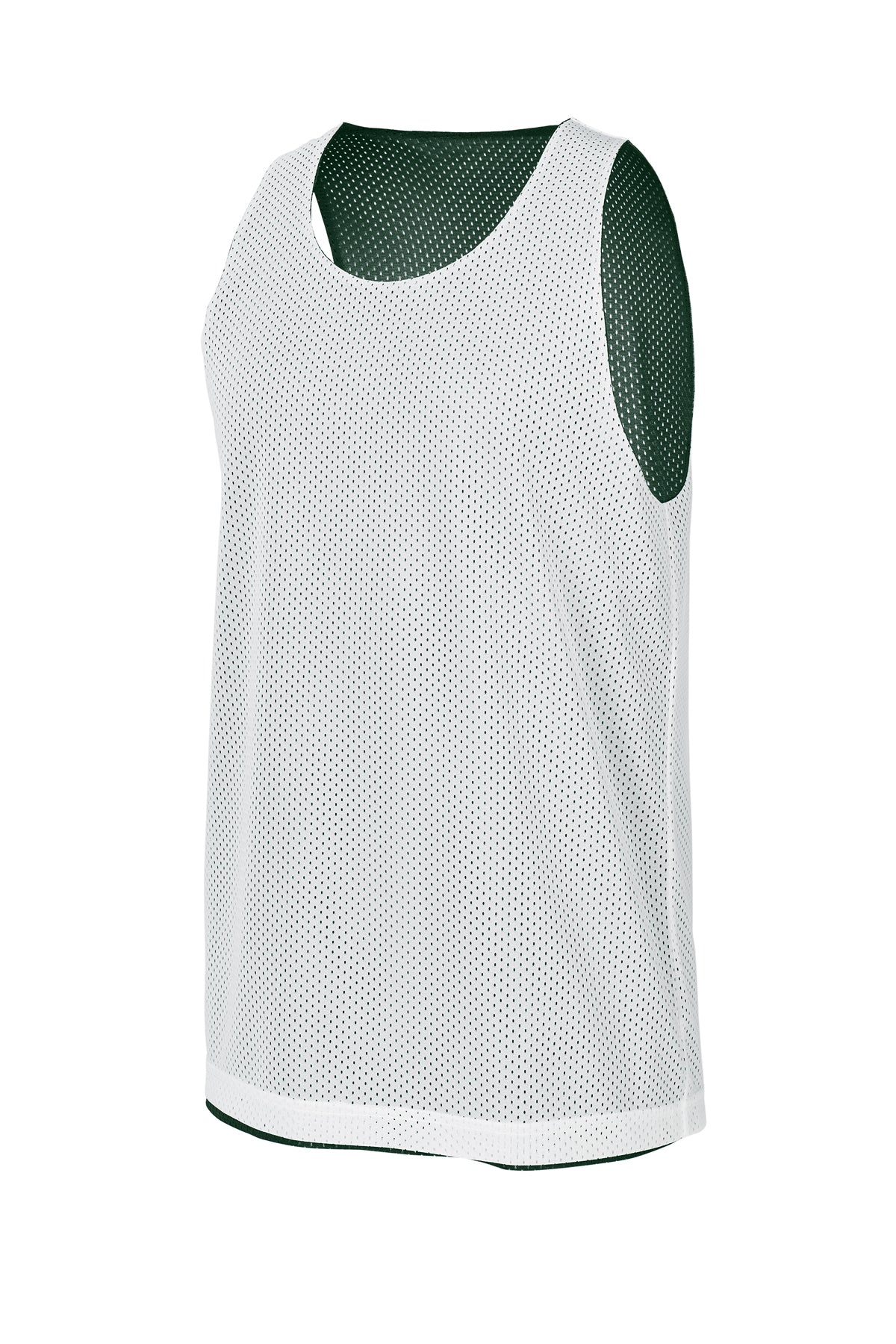 Custom Numbered Reversible Pinnies-FOREST GREEN/WHITE