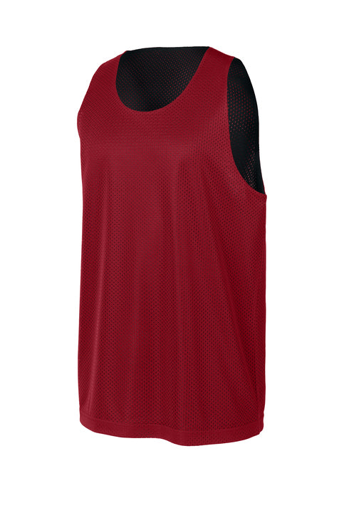 Custom Numbered Reversible Pinnies-BLACK/DEEP RED