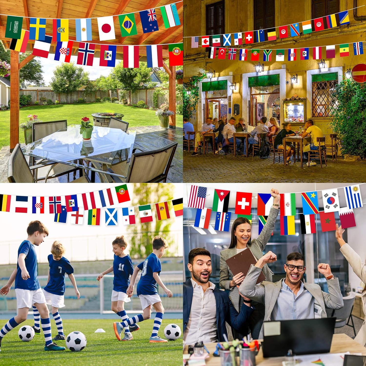 World Cup 2026 Country Flag String Bunting-ALL 48 Countries (47.5 feet!!)