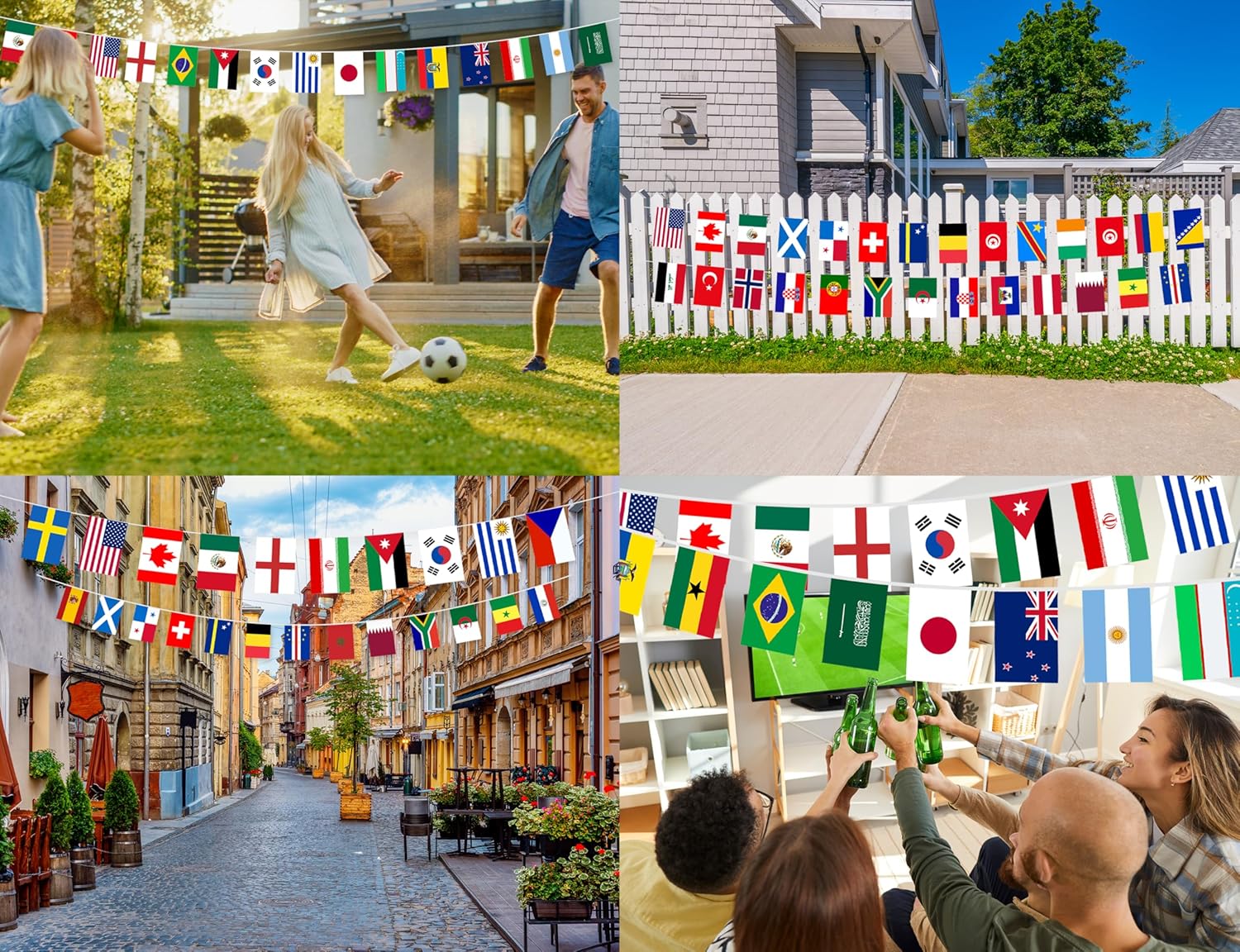 World Cup 2026 Country Flag String Bunting-ALL 48 Countries (47.5 feet!!)