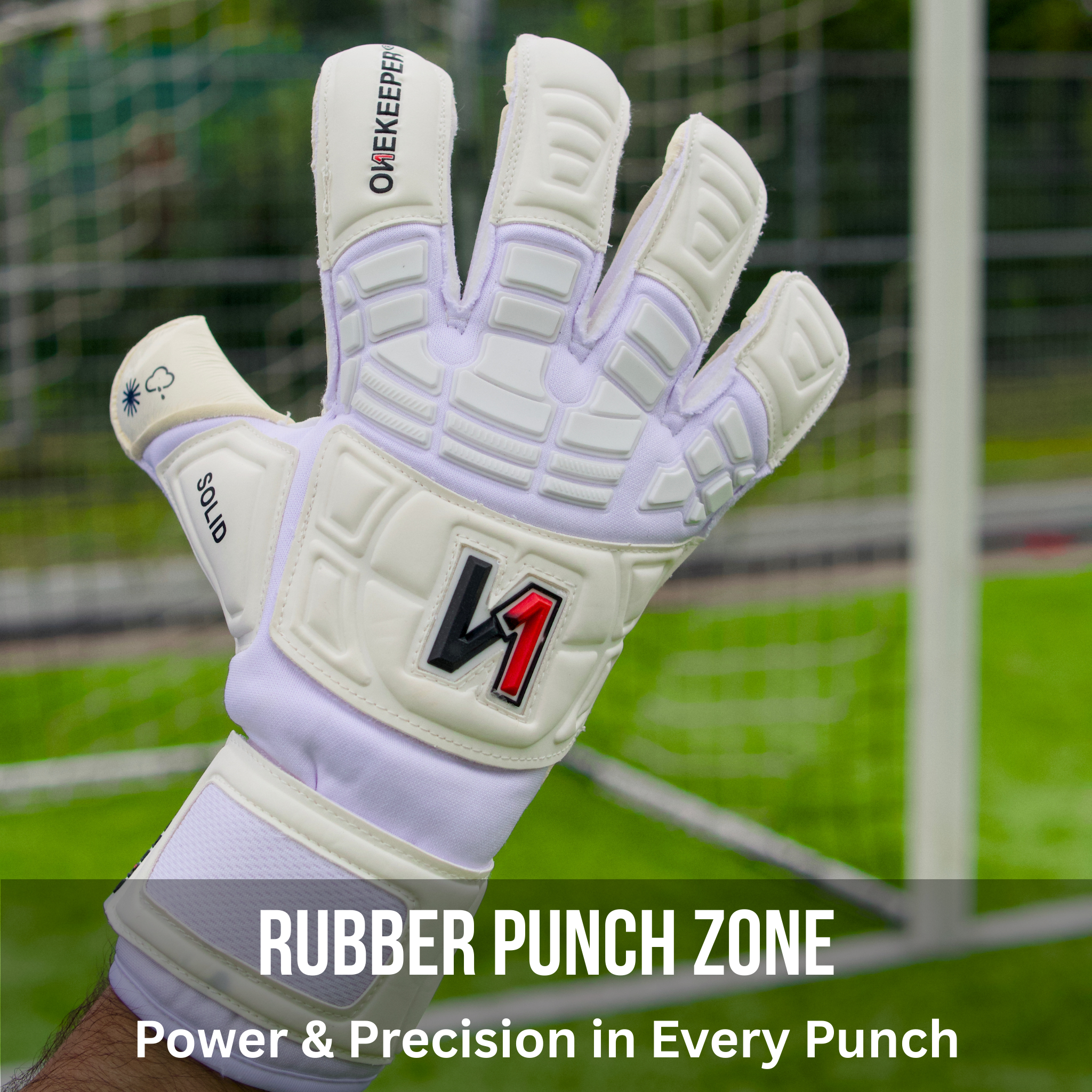 ONEKEEPER Solid White GK Glove
