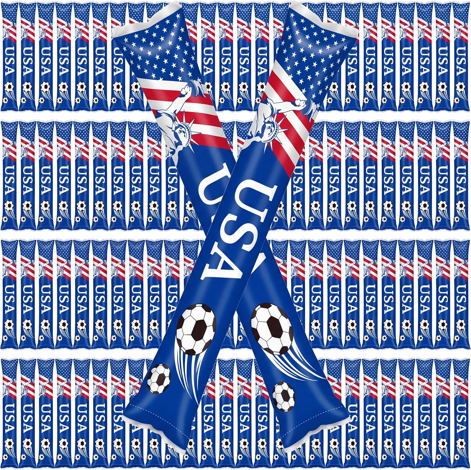 USA Soccer Inflatable Thunder Sticks (pair)