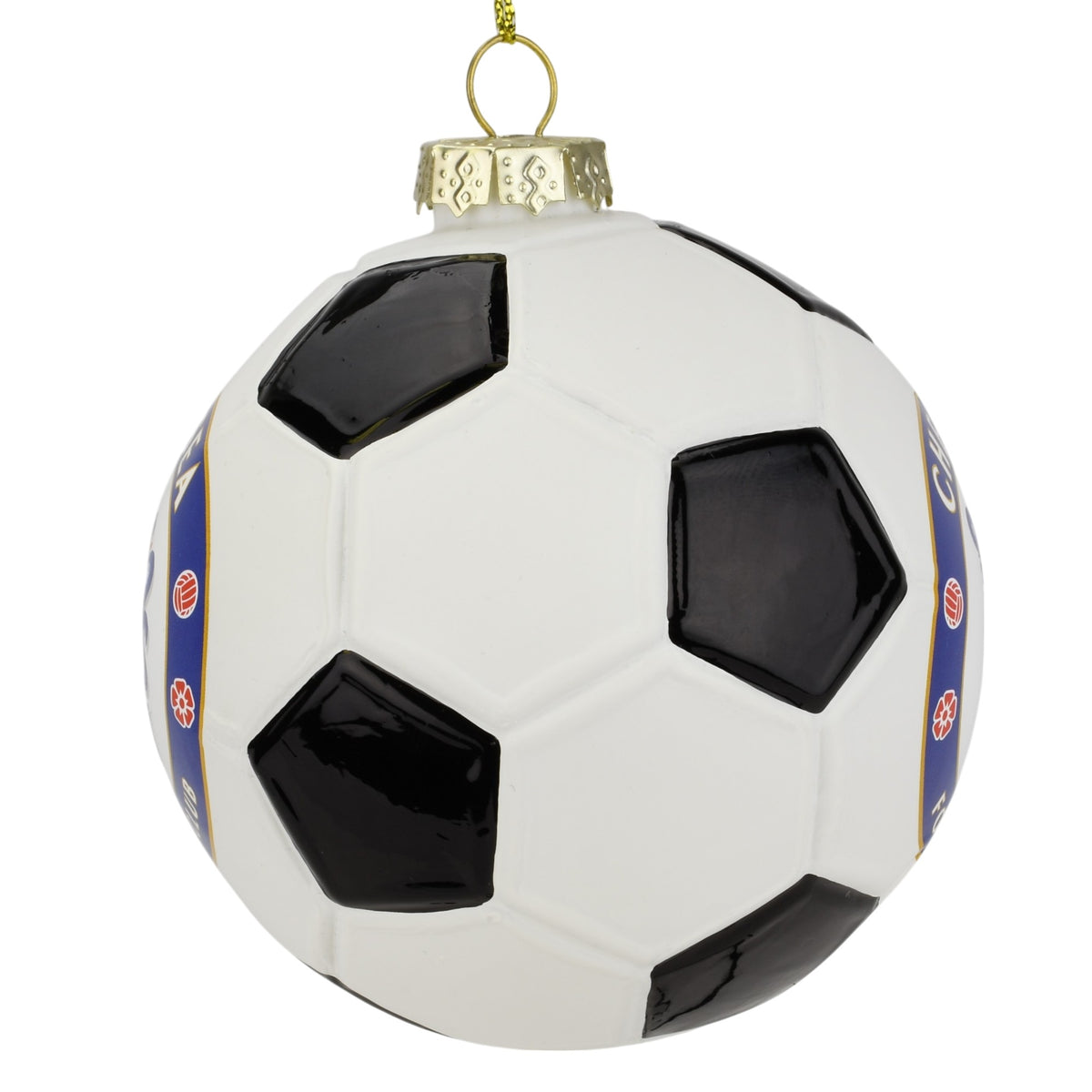 Chelsea FC Glass Ball Christmas Ornament