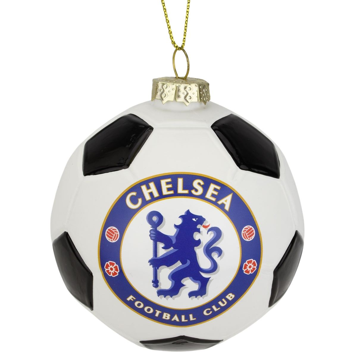 Chelsea FC Glass Ball Christmas Ornament