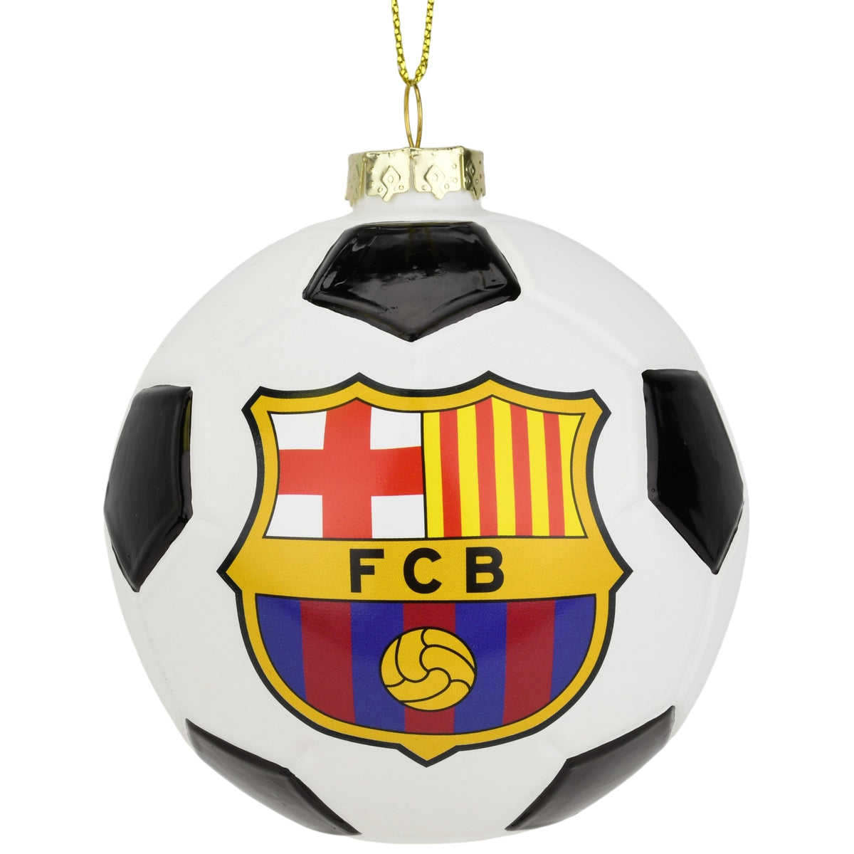 Barcelona FC Glass Ball Christmas Ornament