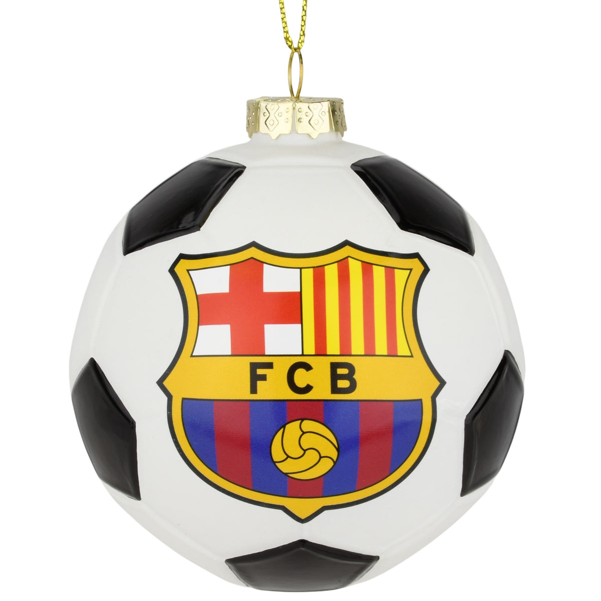 Barcelona FC Glass Ball Christmas Ornament
