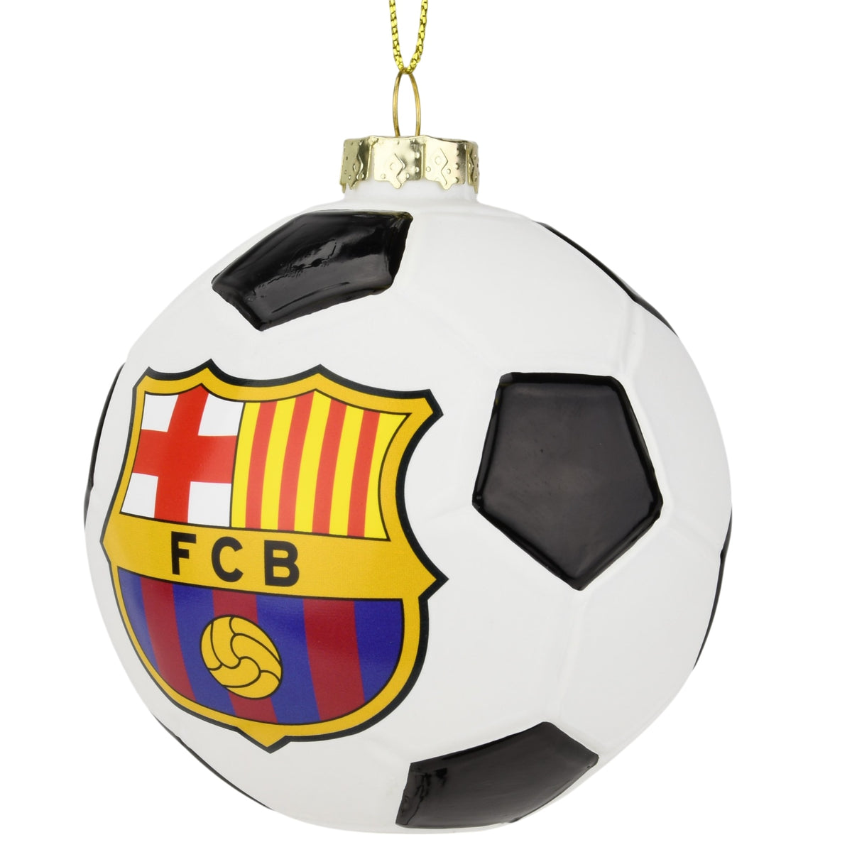 Barcelona FC Glass Ball Christmas Ornament