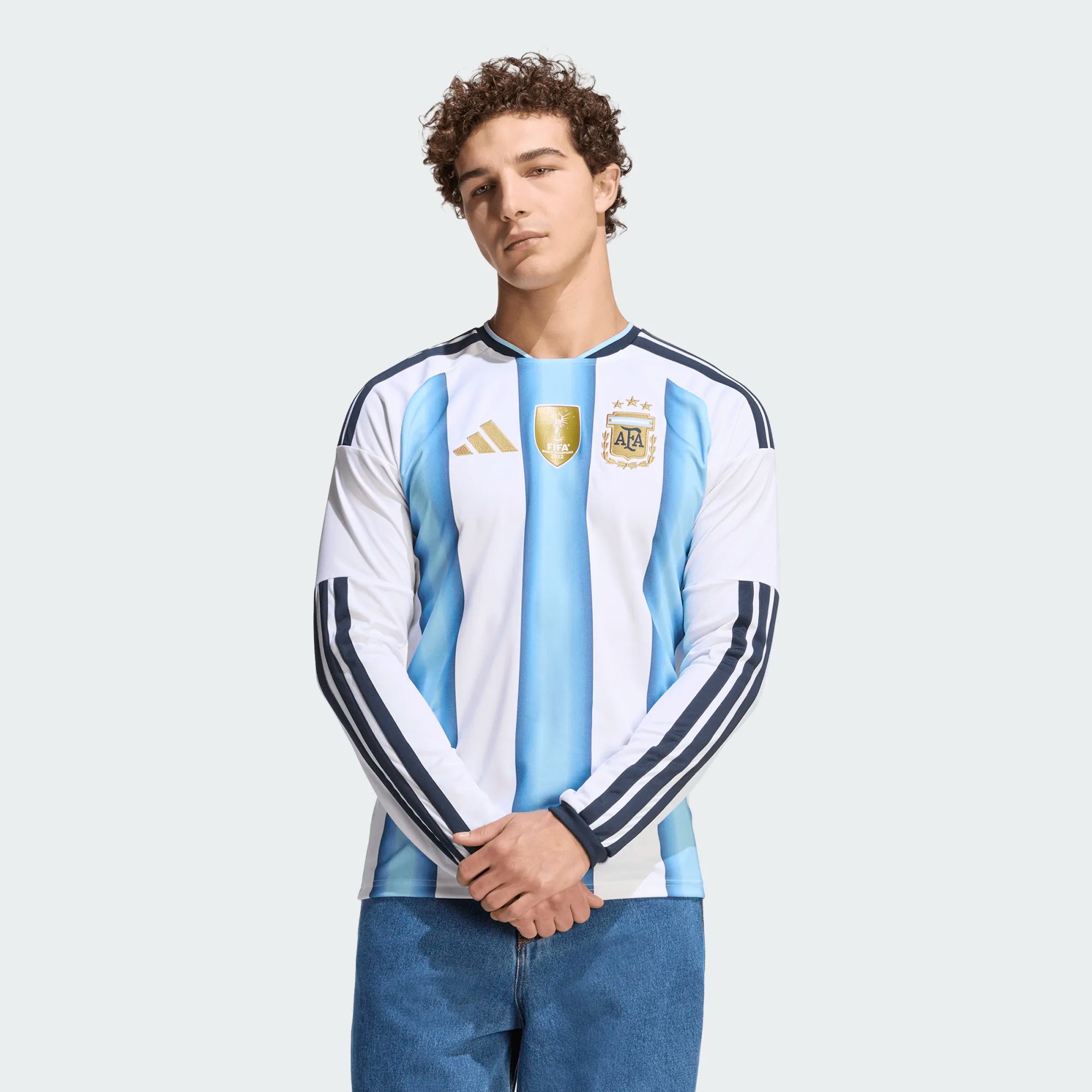 Argentina 2026 adidas Home Long Sleeve Jersey-Adult