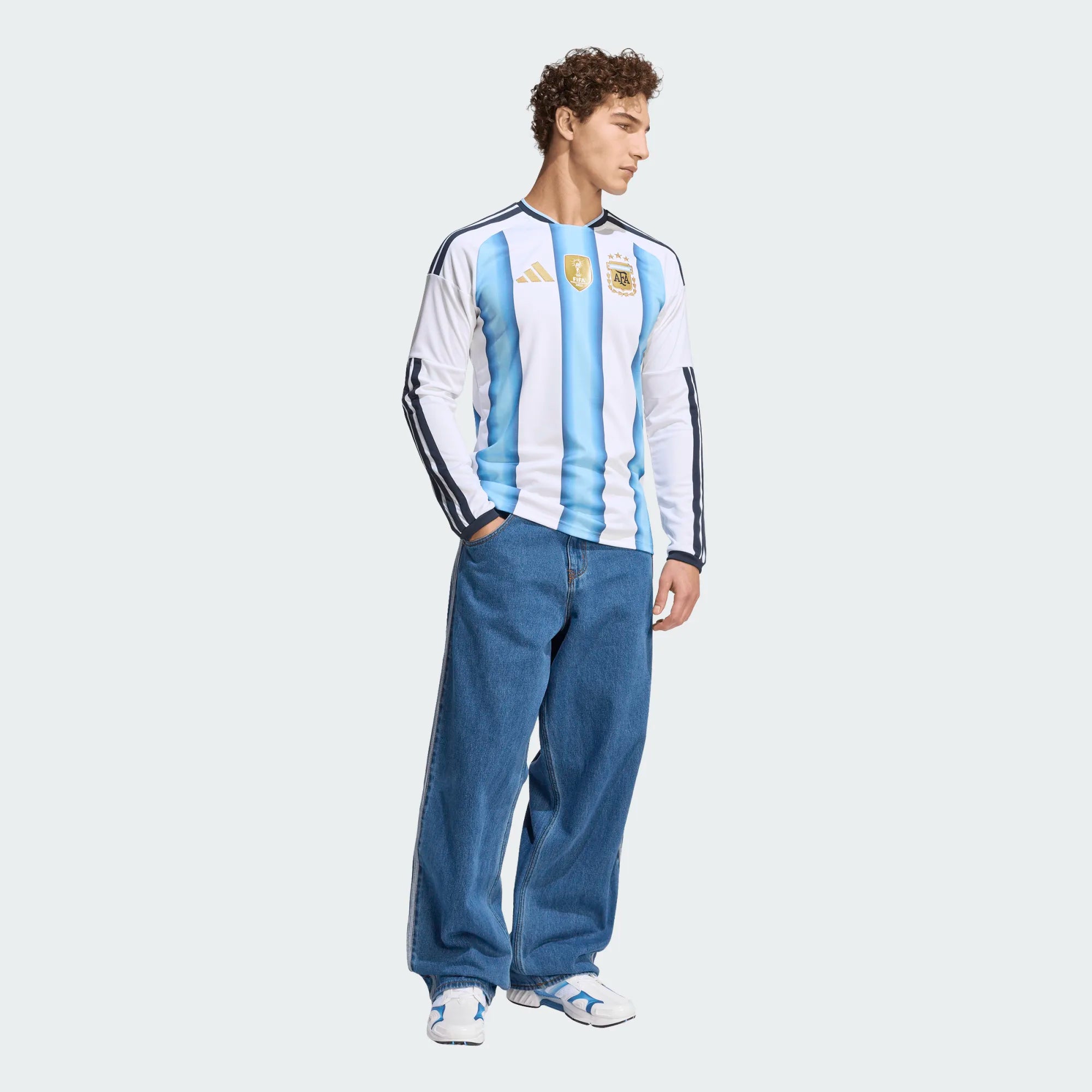 Argentina 2026 adidas Home Long Sleeve Jersey-Adult