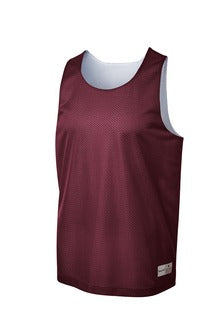 Custom Numbered Reversible Pinnies-MAROON/WHITE