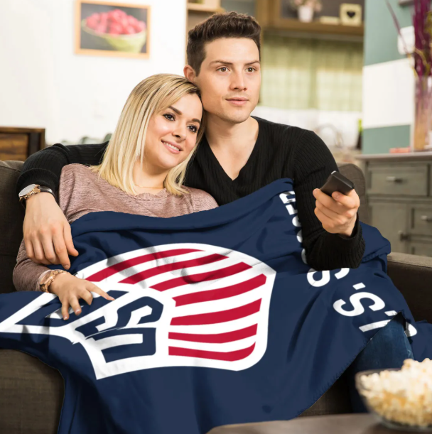US Soccer National Team Winning Image Blanket