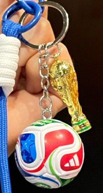 FIFA World Cup 2026 Soccer Ball Backpack Charm & Keychain