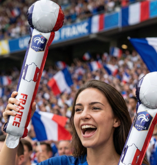 World Cup Soccer Nations Inflatable Balloon Cheer Sticks (pair)