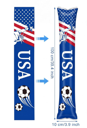 USA Soccer Inflatable Thunder Sticks (pair)