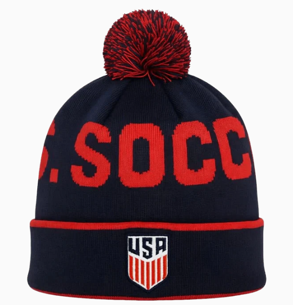 US Soccer Beanie Pom