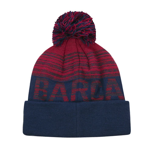 FC Barcelona Pom Pom Beanie | Soccerchili.com