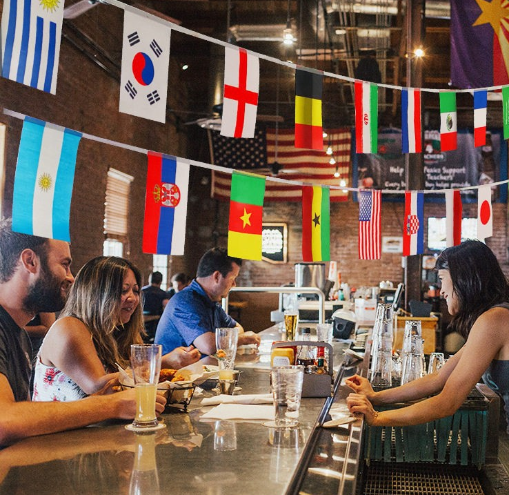 World Cup 2026 Country Flag String Bunting-ALL 48 Countries (47.5 feet!!)