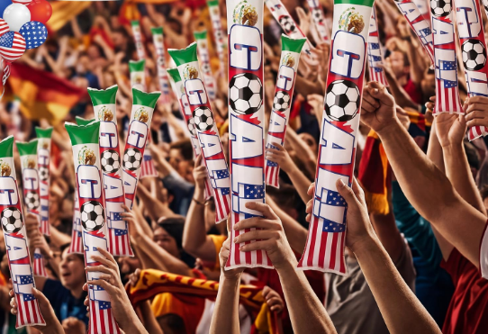 Goal Soccer Tri-Nation Inflatable Thunder Sticks (pair)
