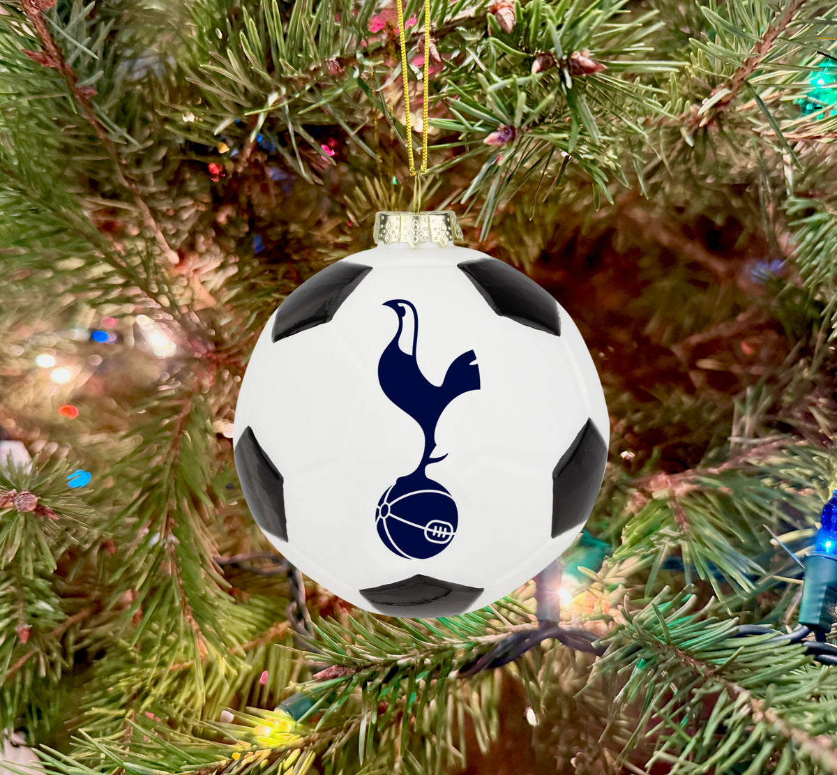 Tottenham Hotspur FC Glass Ball Christmas Ornament