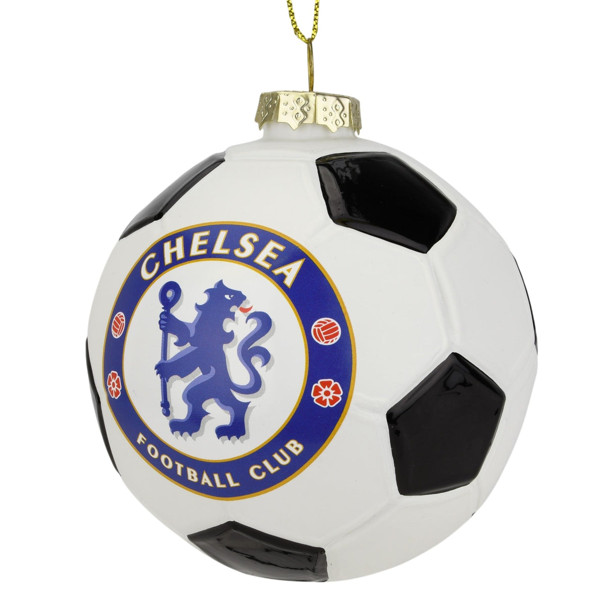 Chelsea FC Glass Ball Christmas Ornament