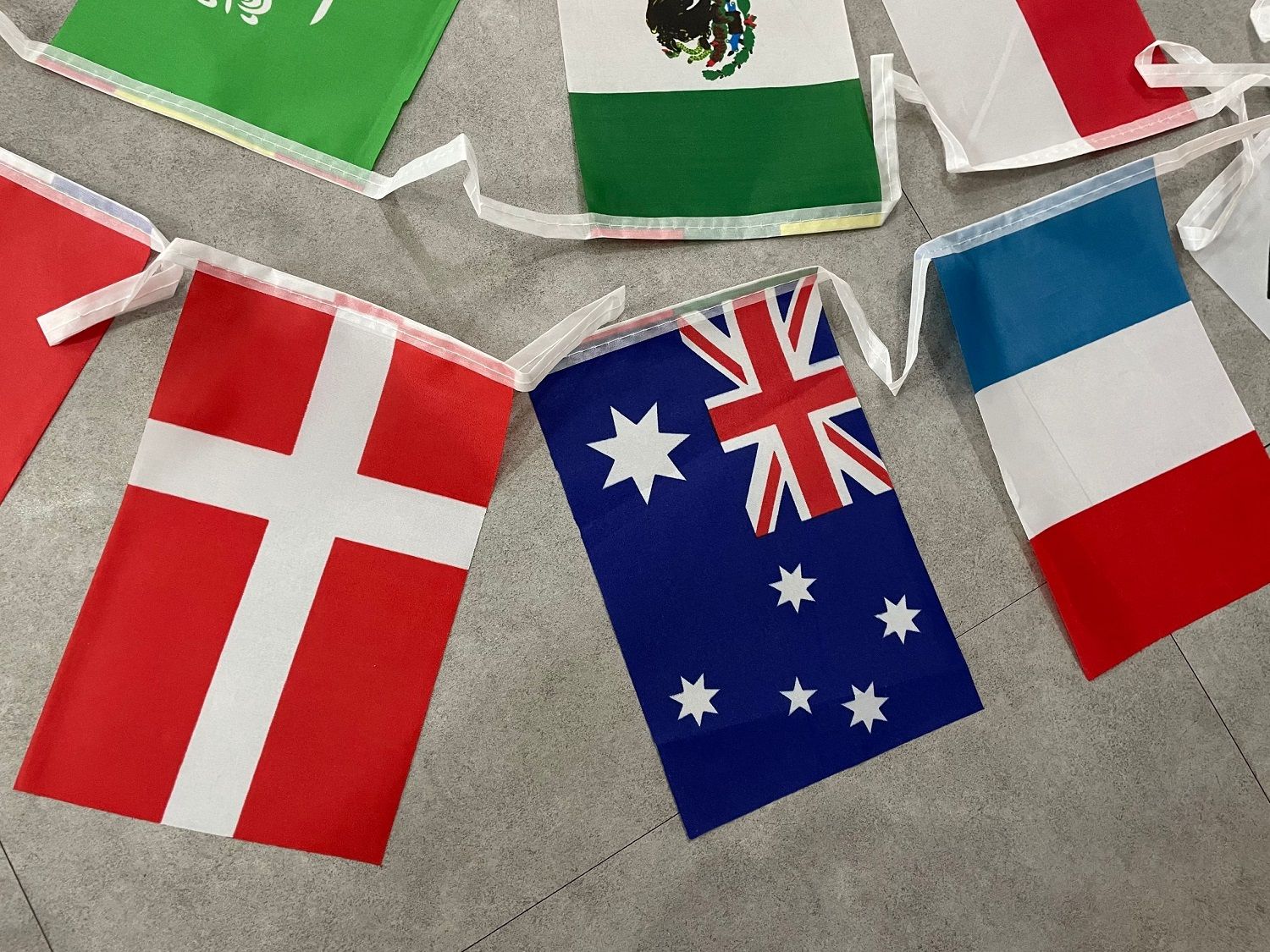 World Cup 2026 Country Flag String Bunting-ALL 48 Countries (47.5 feet!!)